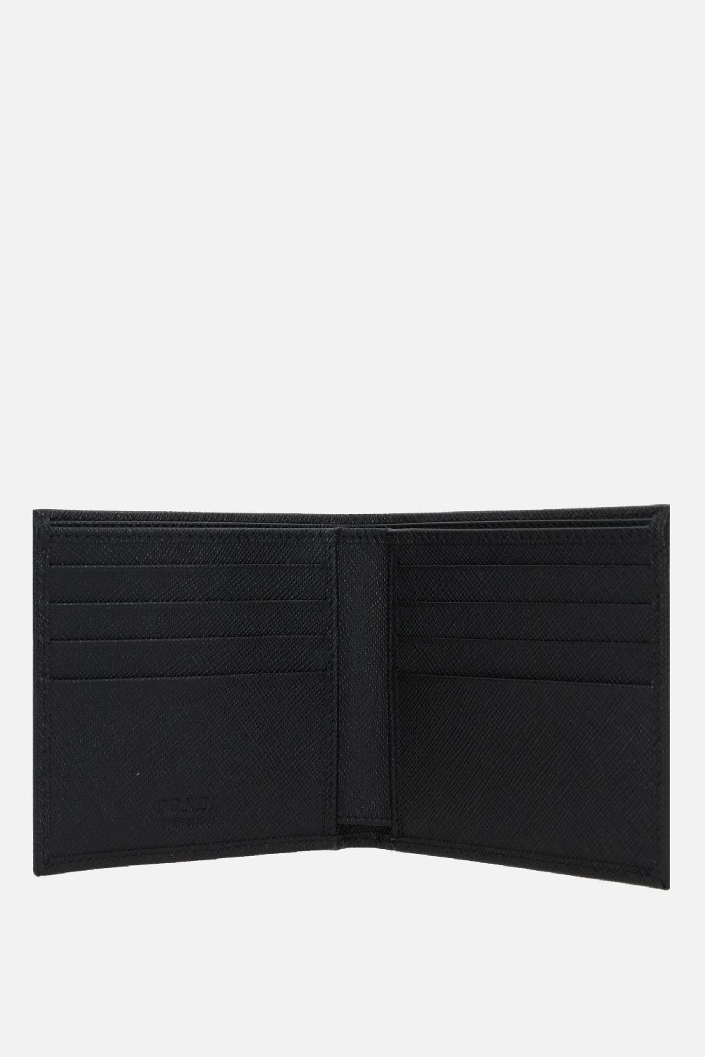 PRADA Portafogli Billfold In Pelle Saffiano