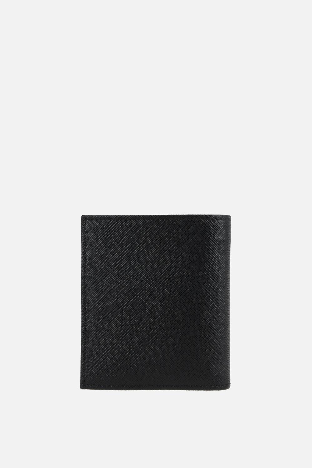 PRADA Portafogli Verticale In Pelle Saffiano