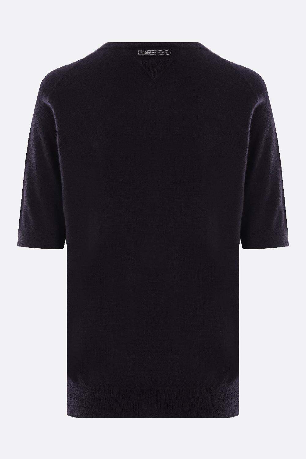 PRADA Pullover A Maniche Corte In Cashmere