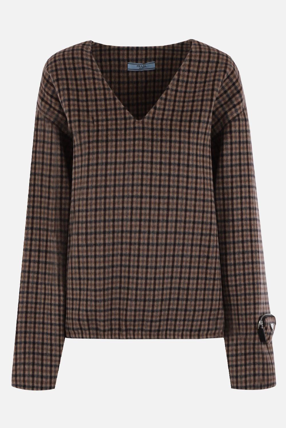 PRADA pullover in angora e lana