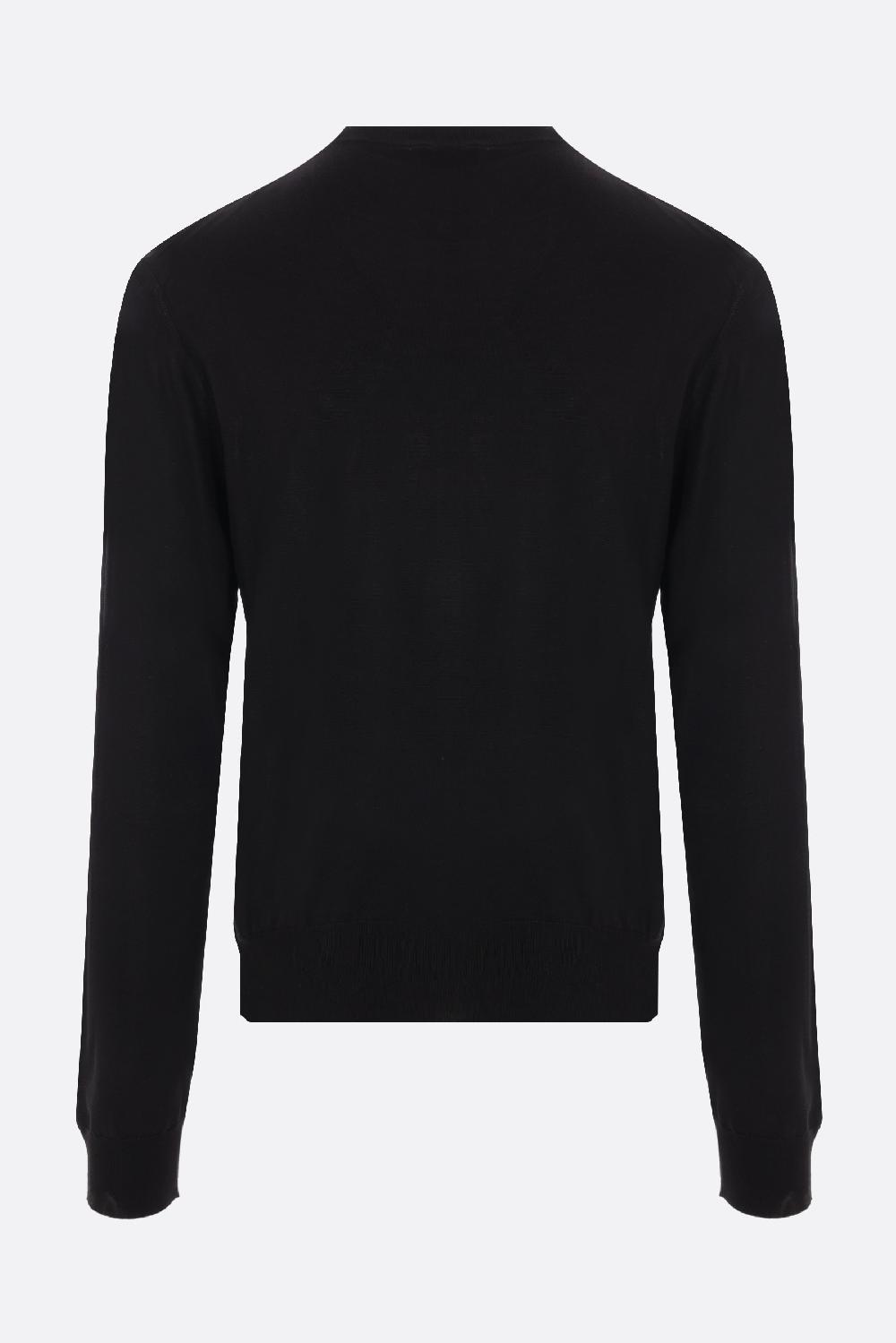 PRADA Pullover In Seta Intarsio Logo
