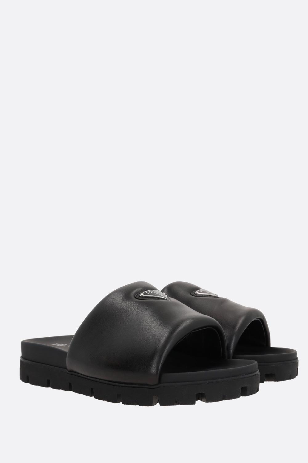 PRADA Sandalo Slide In Nappa Imbottita