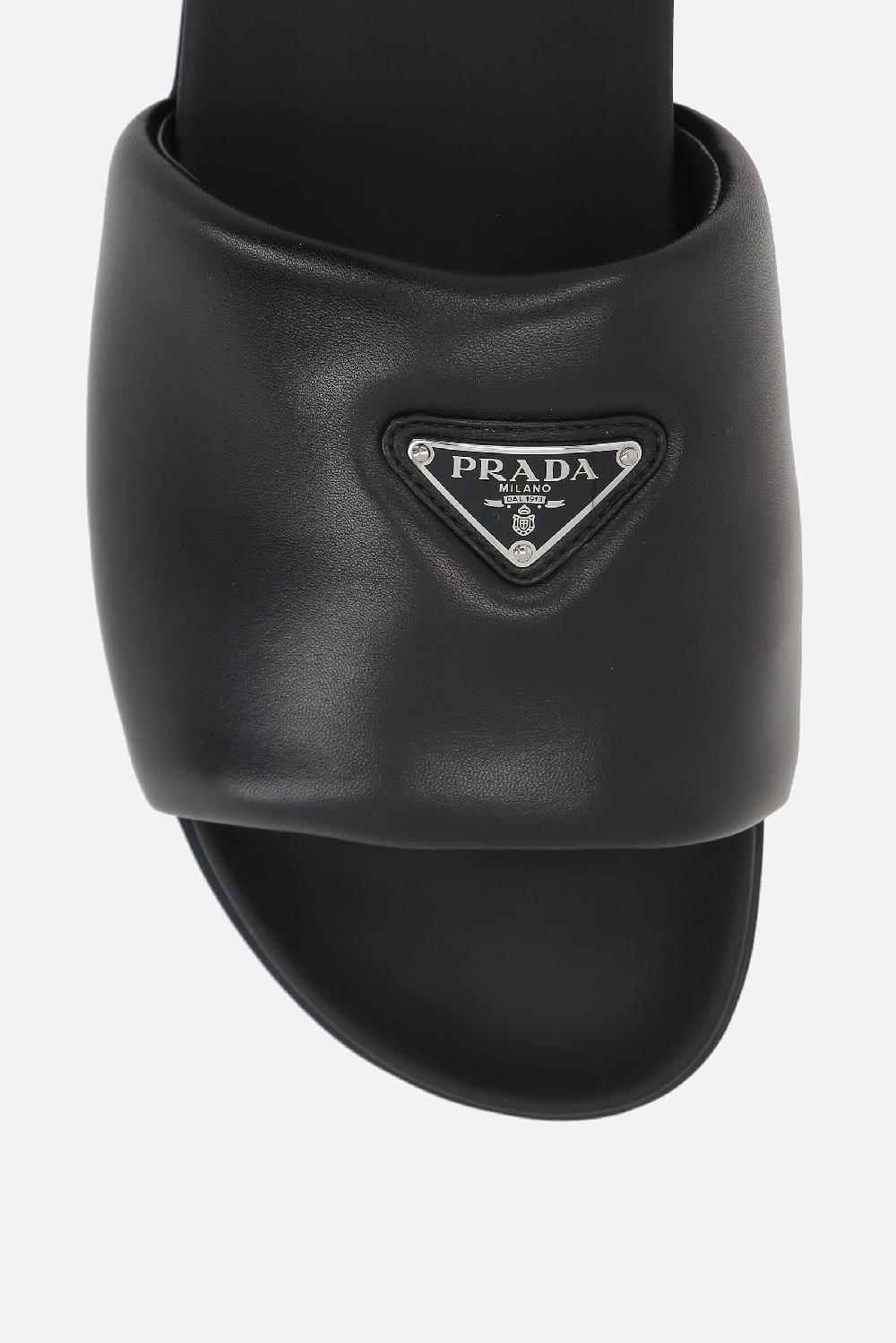 PRADA Sandalo Slide In Nappa Imbottita