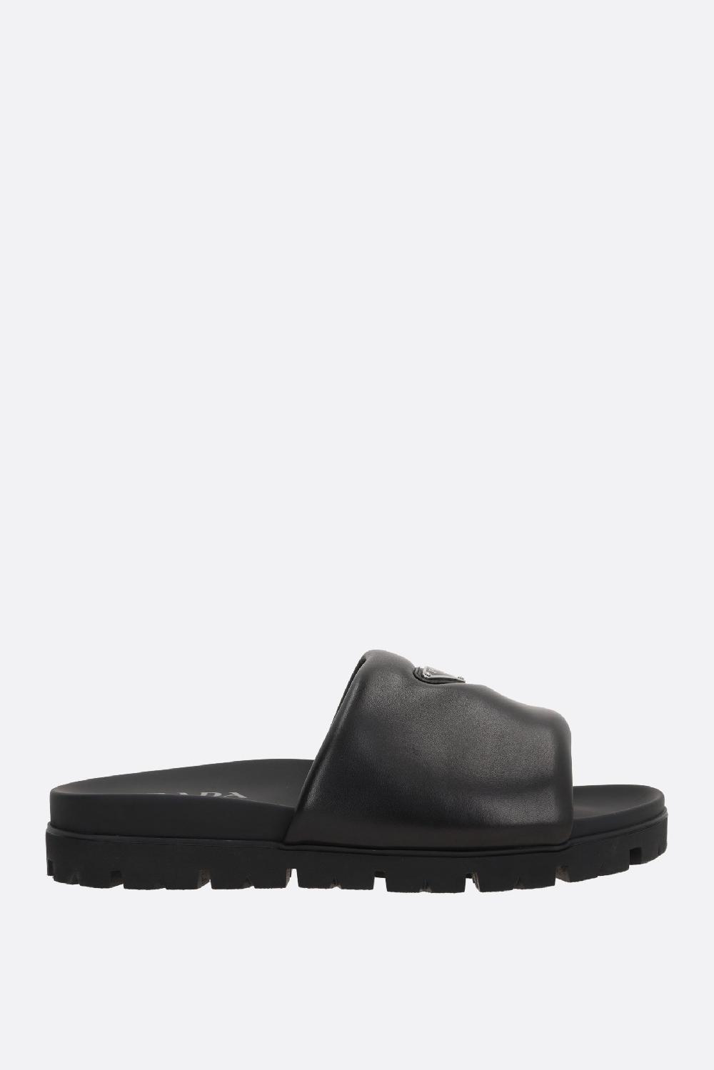PRADA Sandalo Slide In Nappa Imbottita