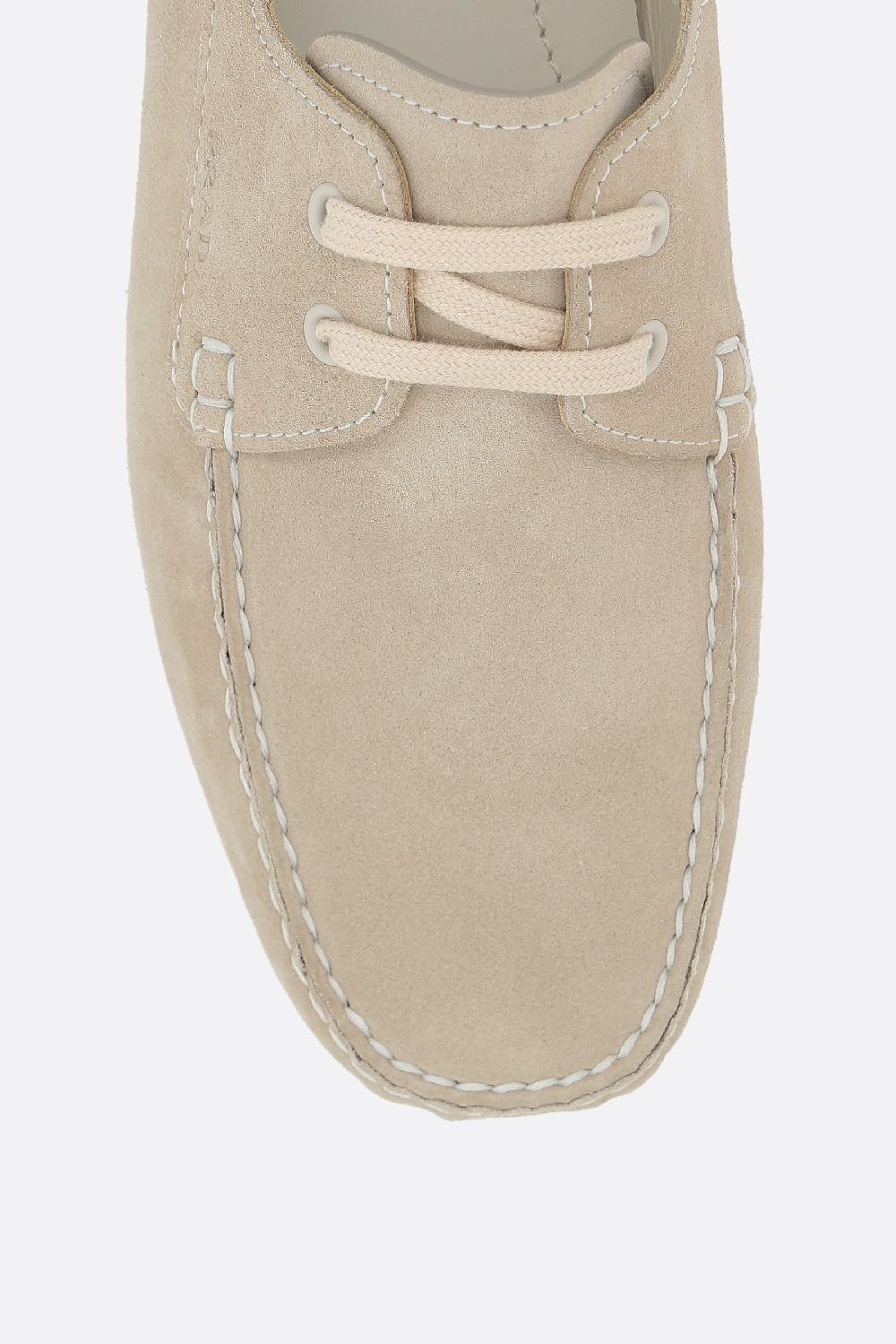 PRADA Scarpa Da Barca In Suede