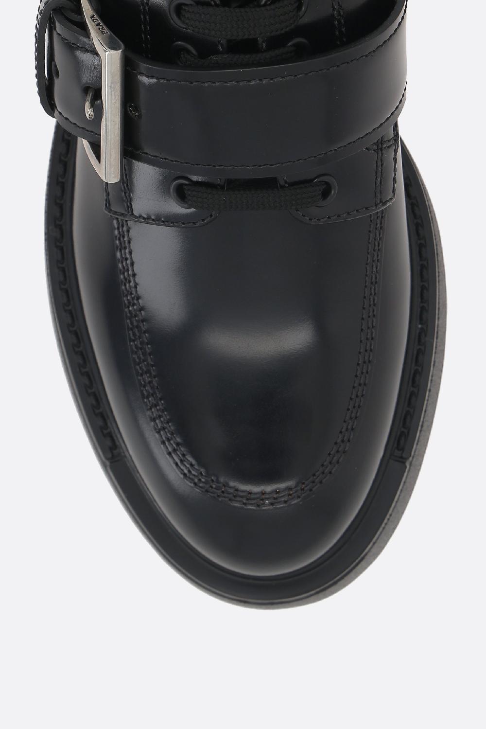 PRADA Scarpa Derby Diapason In Pelle Spazzolata