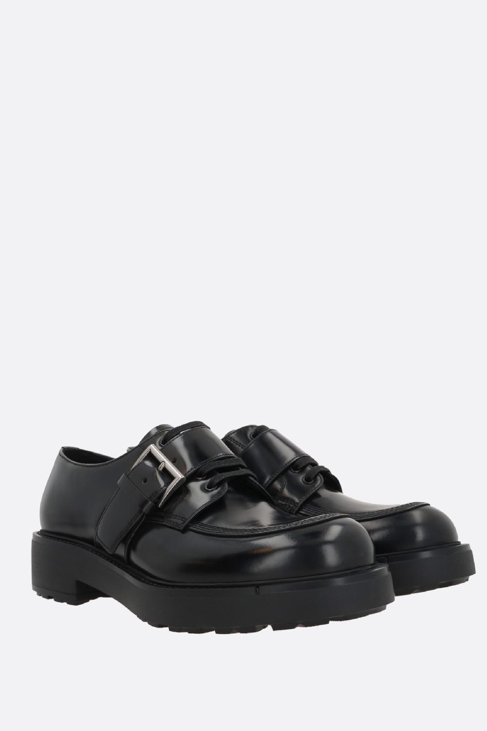 PRADA Scarpa Derby Diapason In Pelle Spazzolata