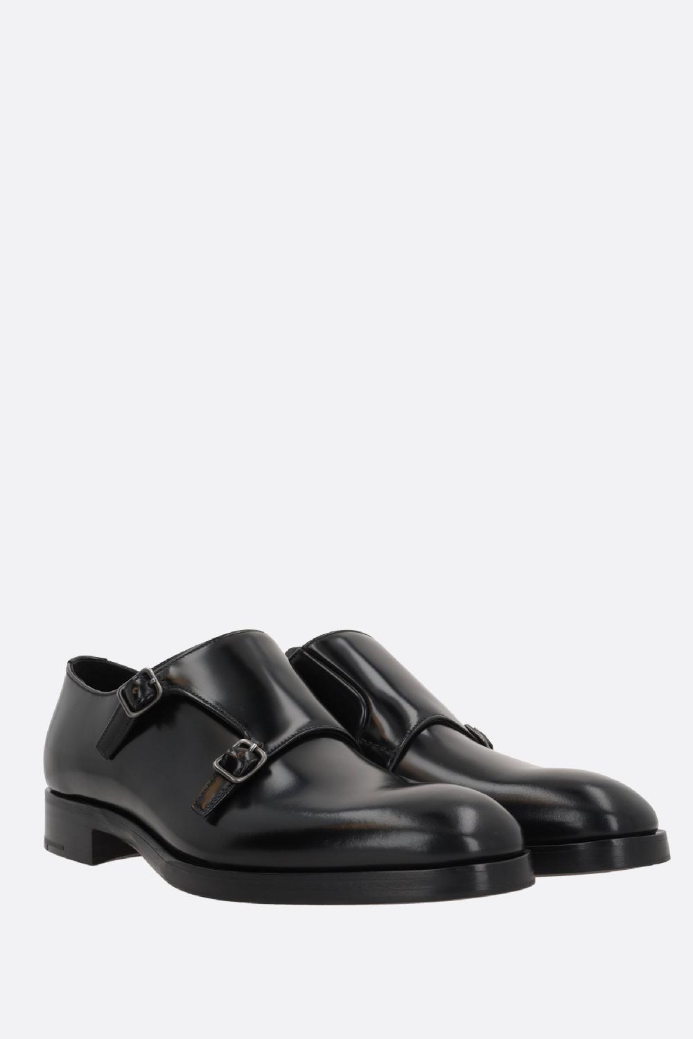 PRADA Scarpa Monk In Pelle Spazzolata