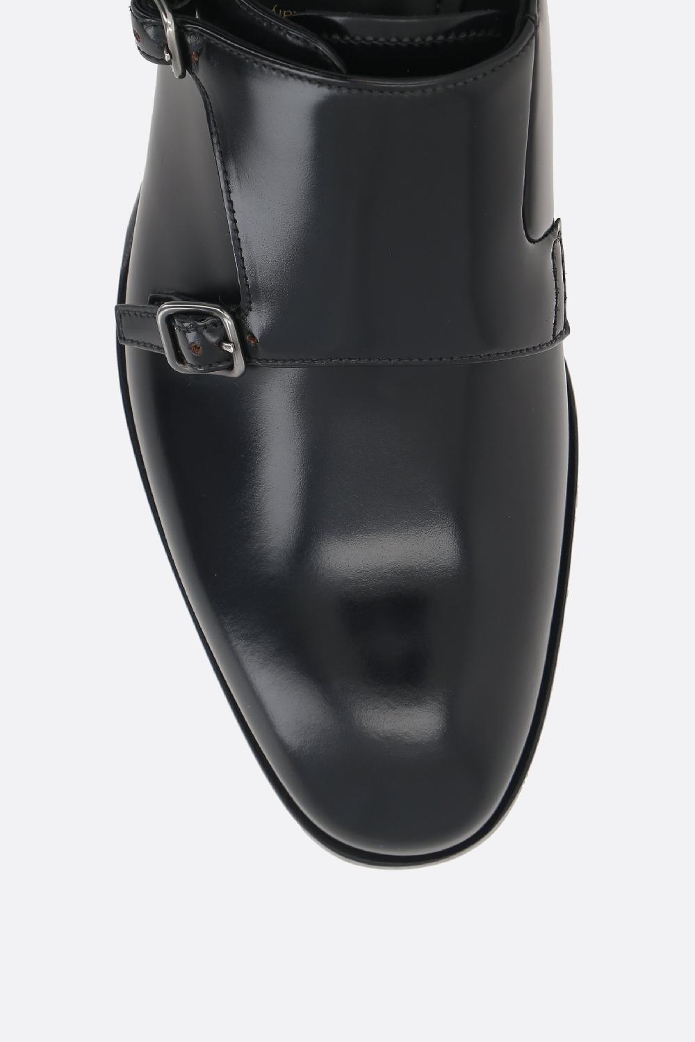 PRADA Scarpa Monk In Pelle Spazzolata