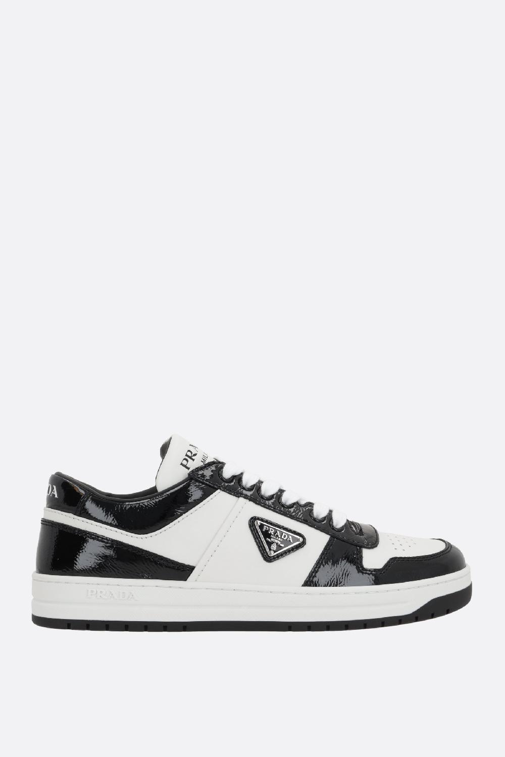 PRADA sneaker Downtown in pelle liscia e naplak