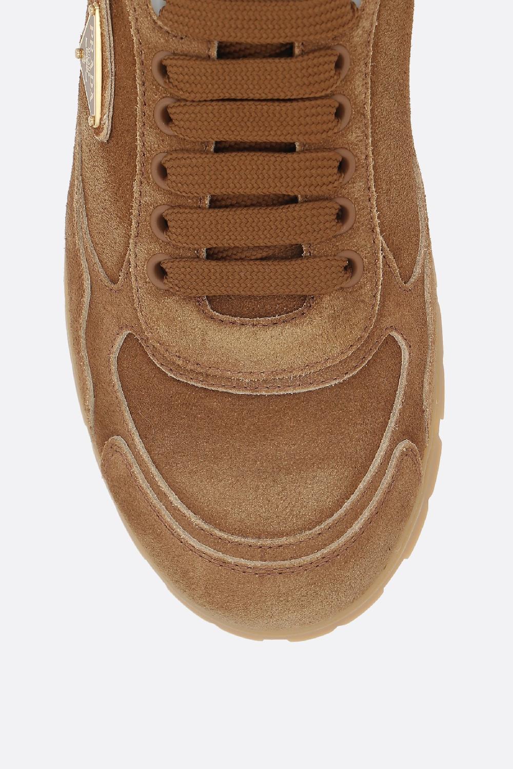 PRADA Sneaker Low-top In Suede Délavé