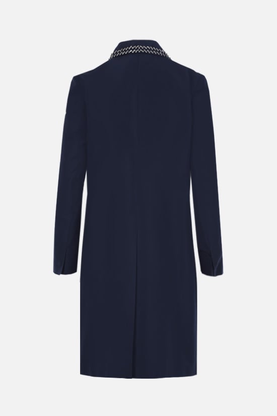 PRADA Soprabito In Faille Di Seta Con Cristalli