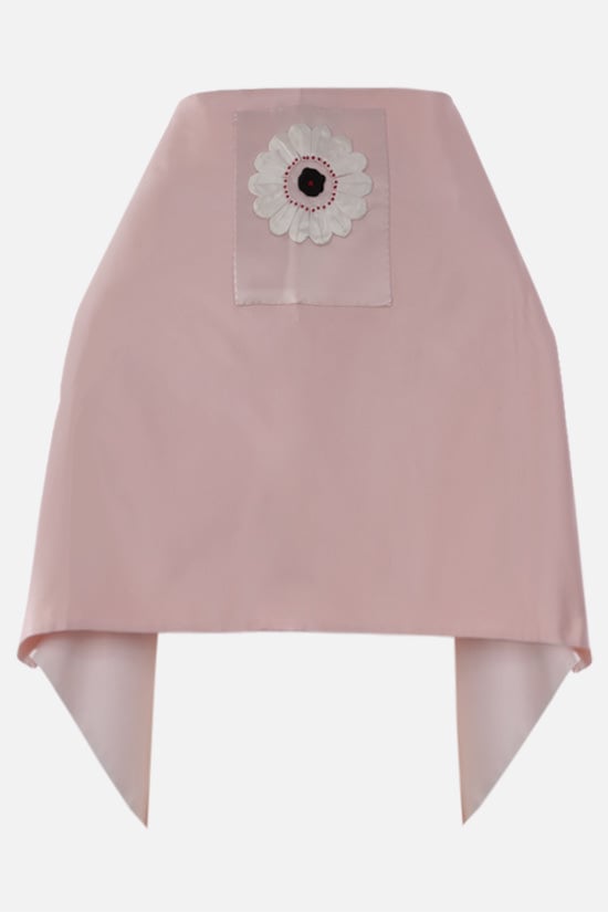 PRADA Stola In Raso Di Seta Patch Fiore