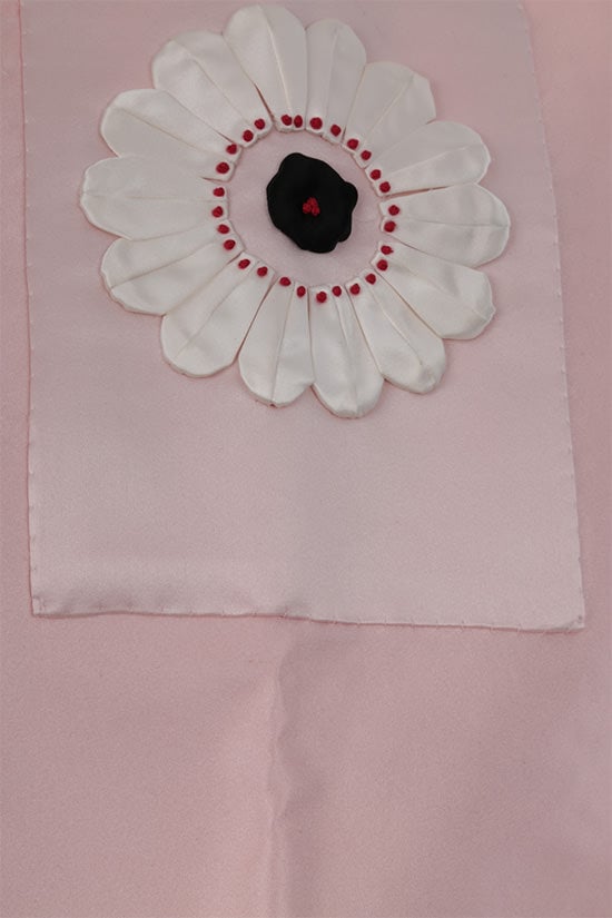 PRADA Stola In Raso Di Seta Patch Fiore