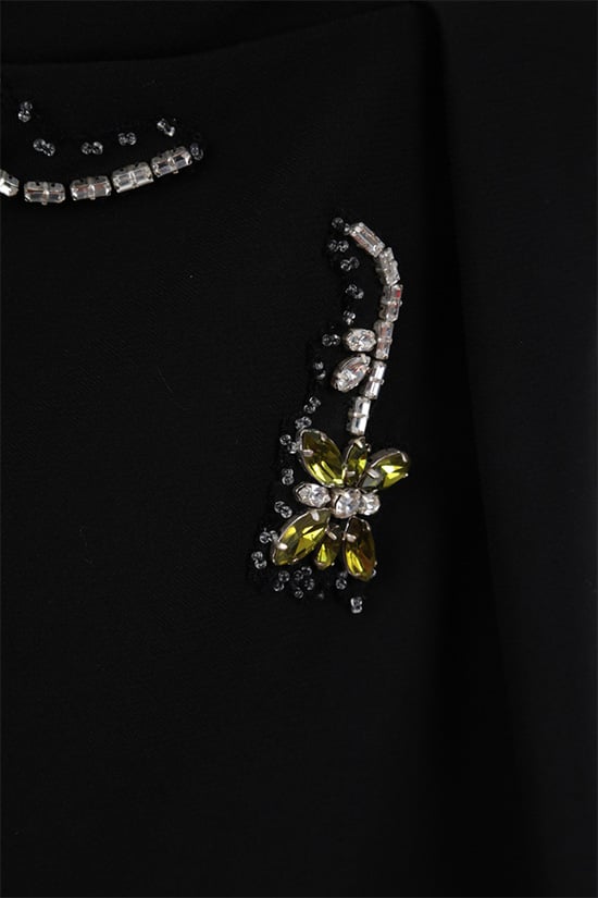 PRADA Top In Cady Con Patch Gioiello