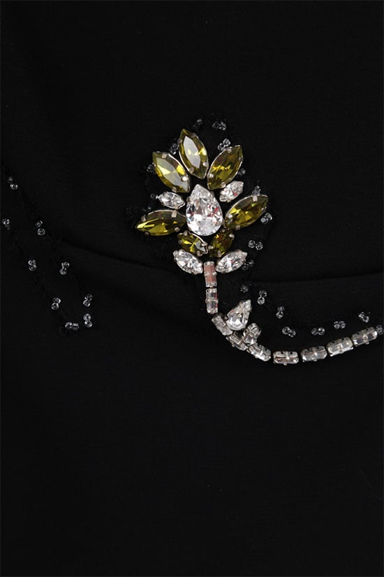 PRADA Top In Cady Con Patch Gioiello