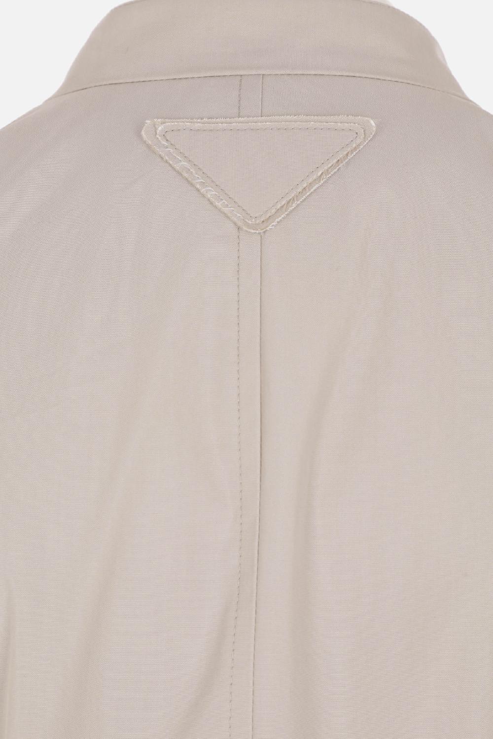 PRADA Trench Doppiopetto In Canvas Tecnico