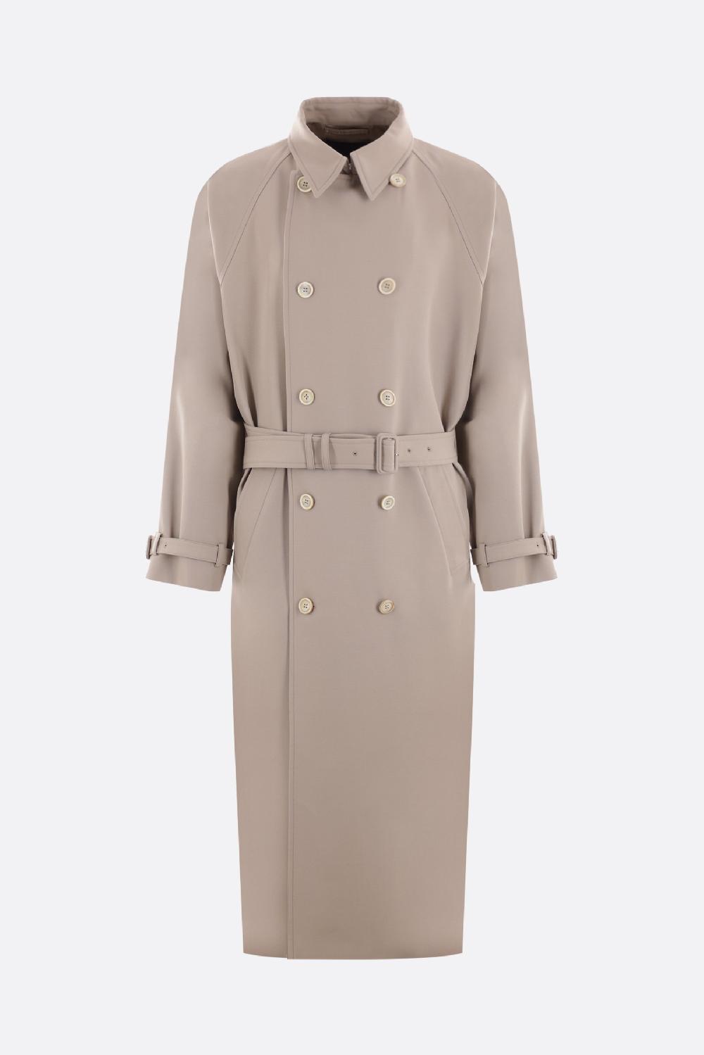 PRADA trench doppiopetto in gabardine