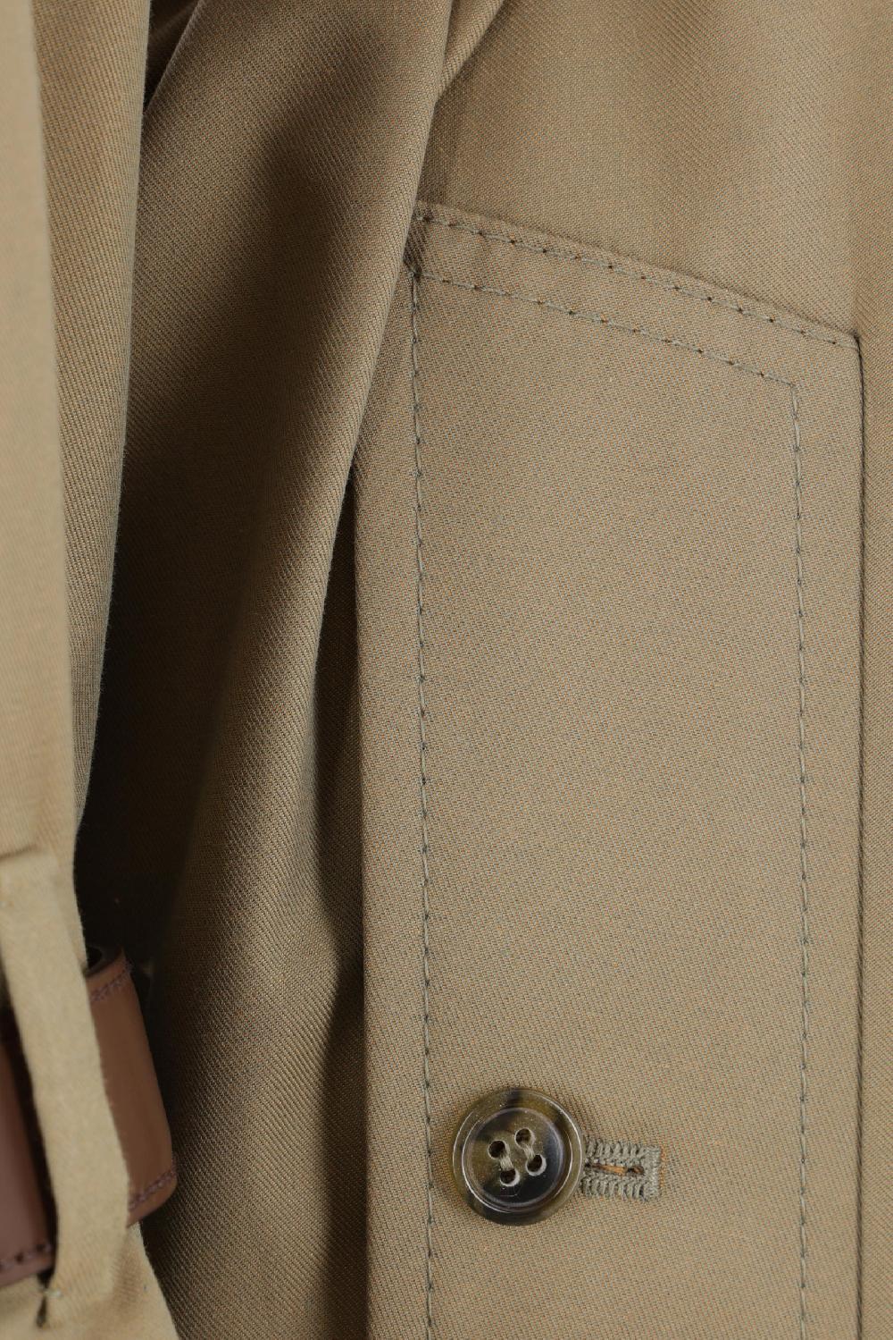 PRADA Trench Monopetto In Twill Con Cinture