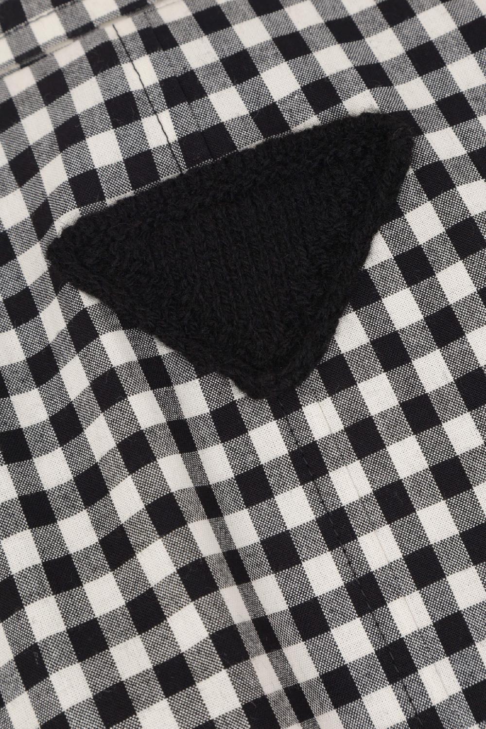 PRADA Trench Monopetto Oversize In Vichy A Quadri