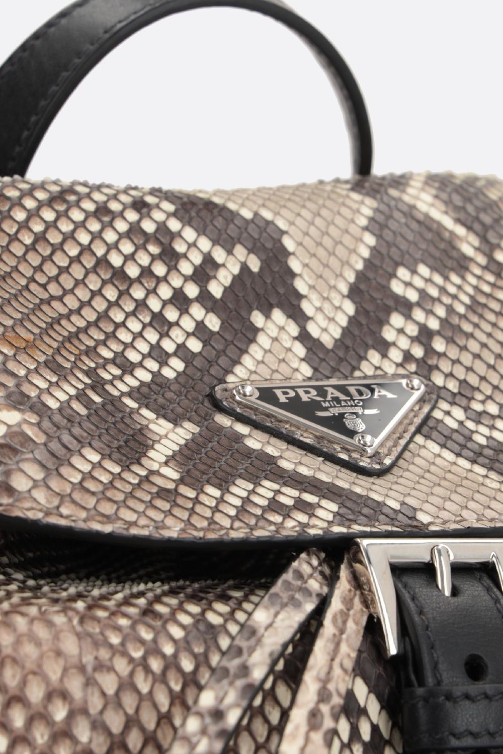 PRADA Zaino Small In Pitone