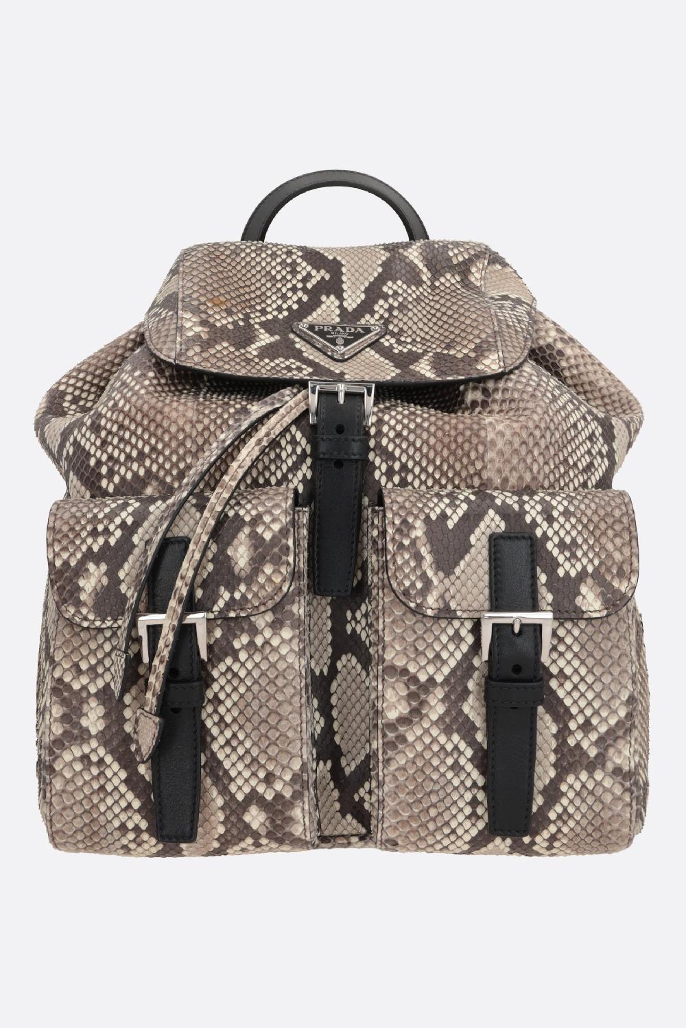 PRADA zaino small in pitone