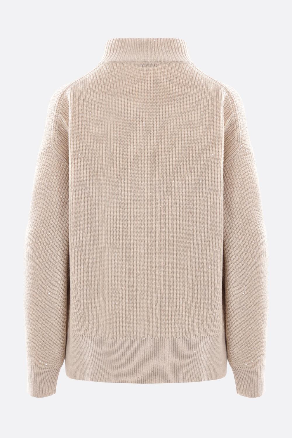 BRUNELLO CUCINELLI Pullover In Cashmere E Lana Con Paillettes