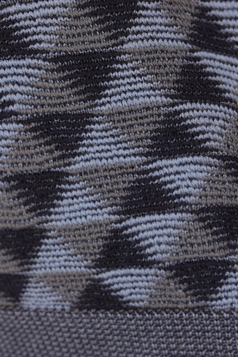 GIORGIO ARMANI Pullover In Lana Con Motivo Jacquard