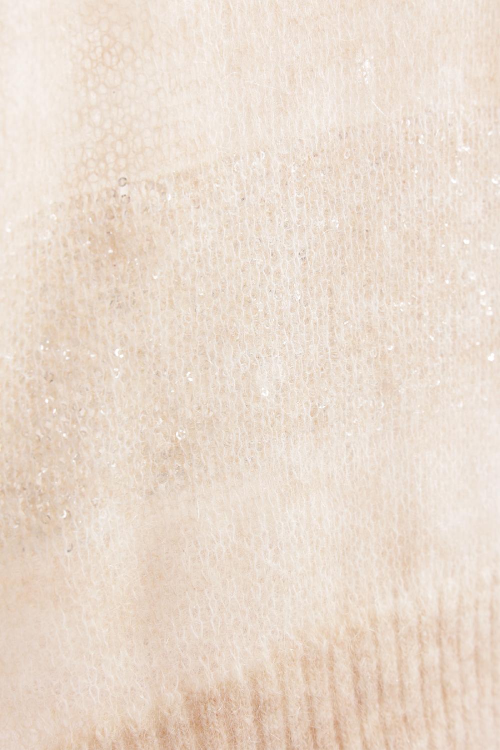 BRUNELLO CUCINELLI Pullover In Lana Mohair A Righe Con Paillettes