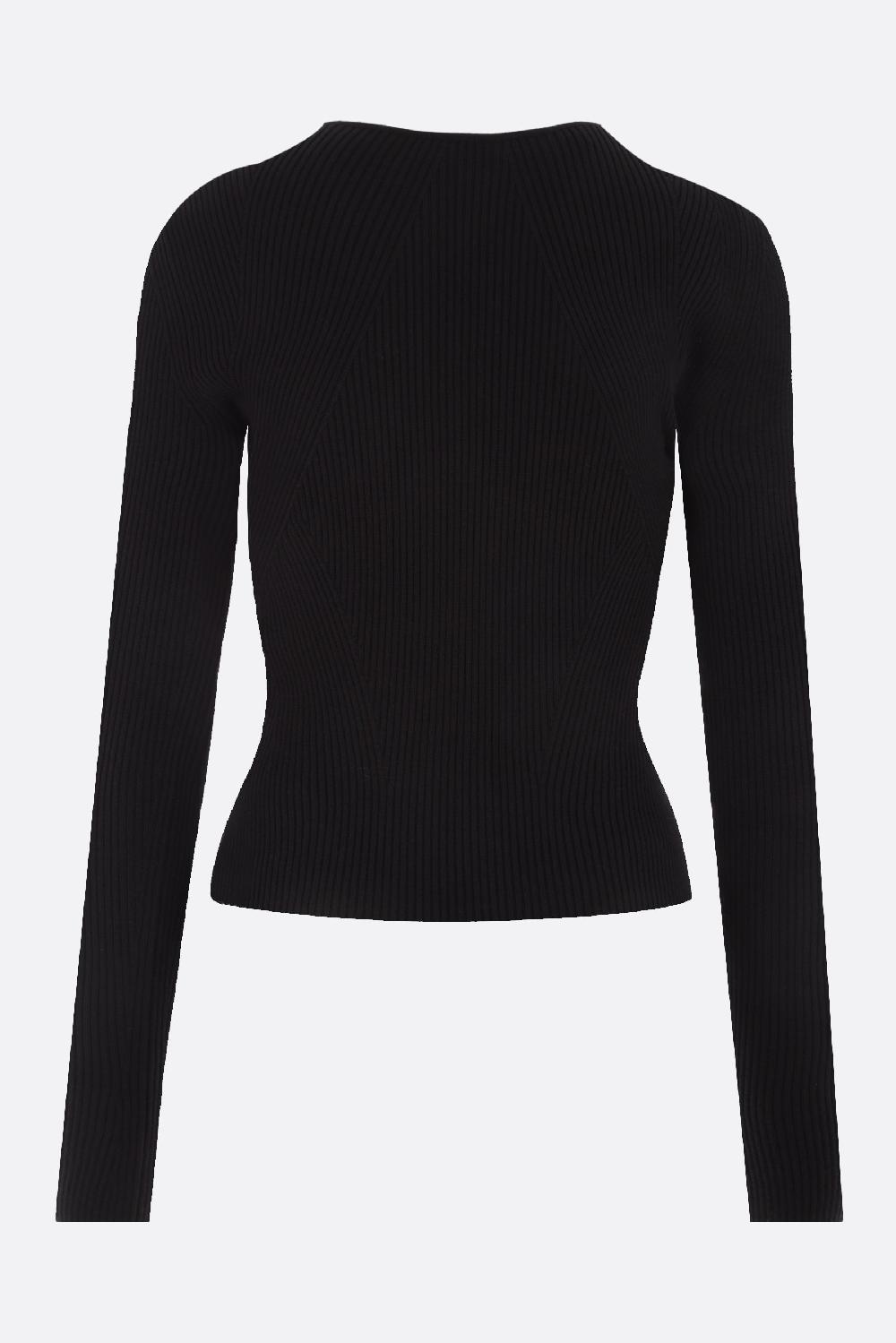 ALEXANDER McQUEEN Pullover In Lana Stretch Con Cut-out