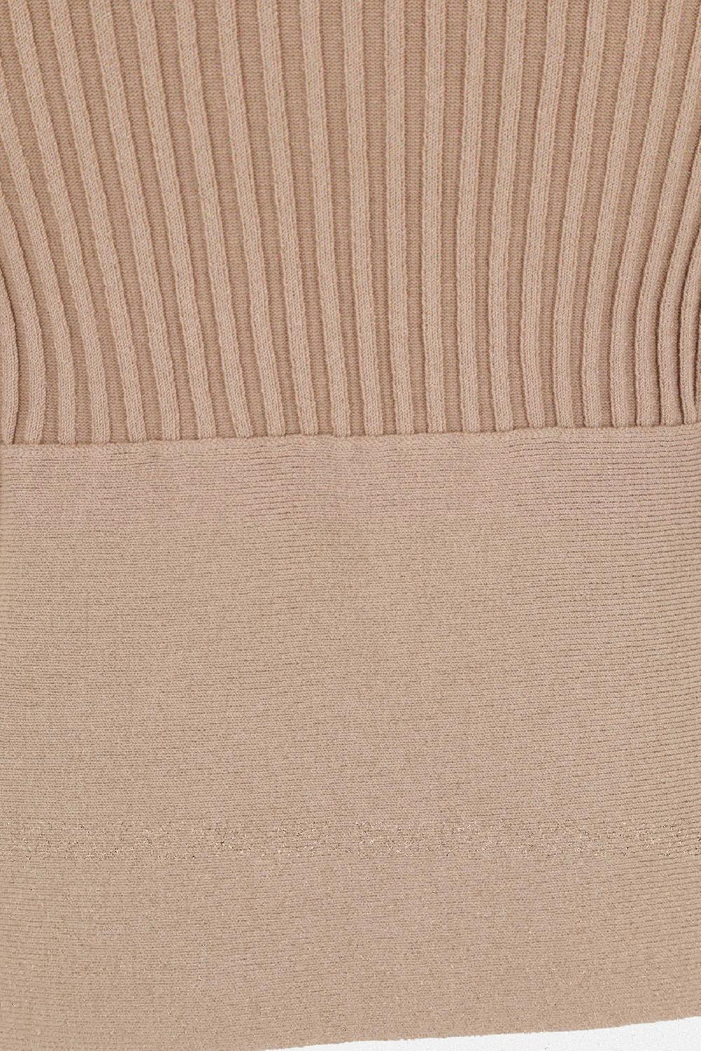 ANDREADAMO Pullover In Maglia A Costine Con Cut-out