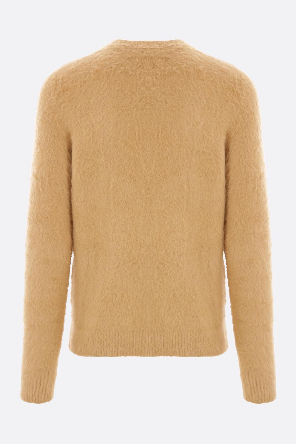 ROBERTO COLLINA Pullover In Misto Cotone Smerigliato