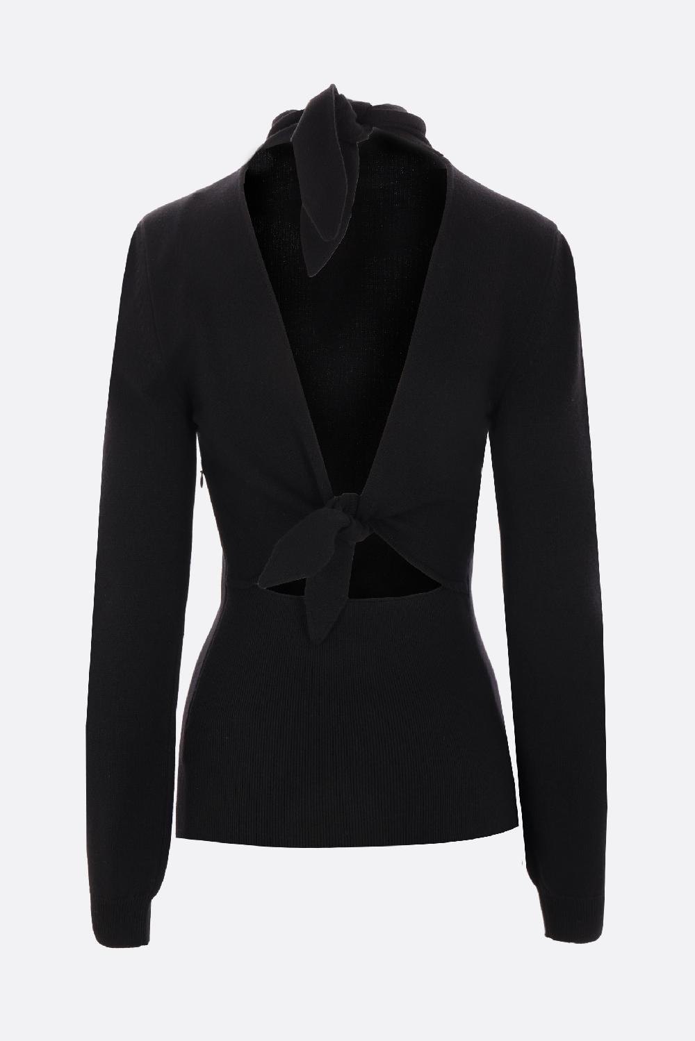 GIVENCHY Pullover In Misto Lana E Cashmere Con Nodi