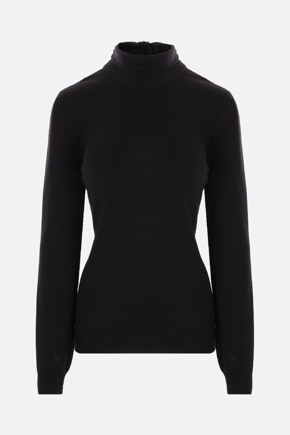 GIVENCHY Pullover In Misto Lana E Cashmere Con Nodi