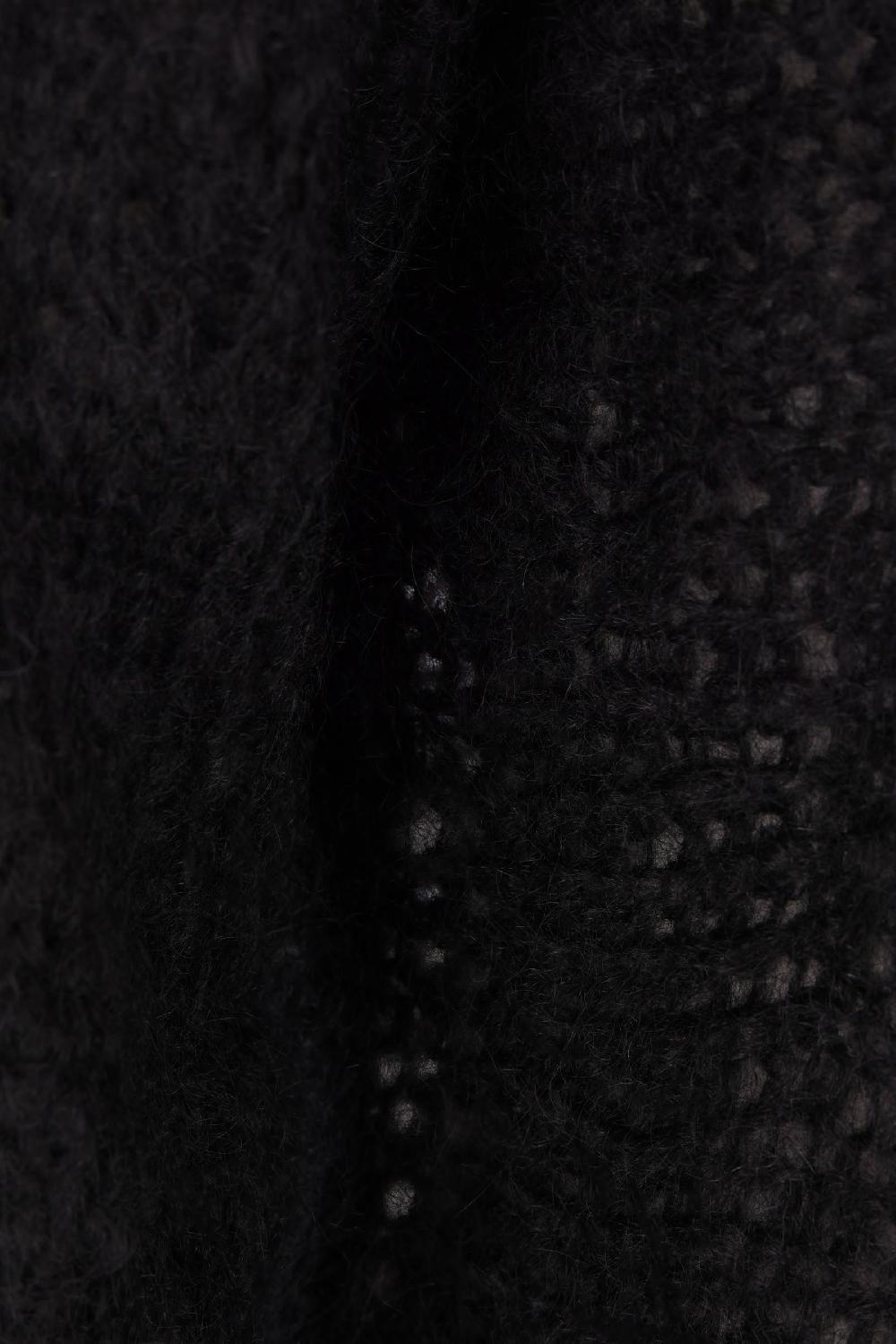 BLUMARINE Pullover In Misto Lana Mohair Con Rose 3D