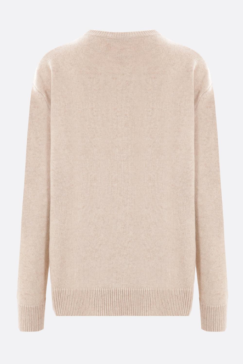 MAX MARA Pullover Oversize Plata In Lana E Cashmere