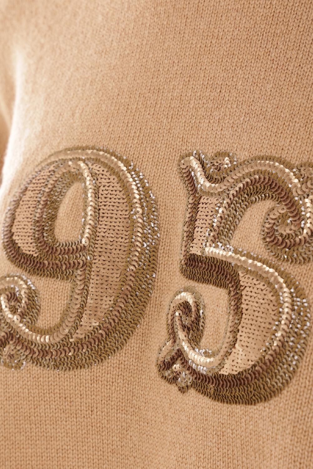 MAX MARA Pullover Oversize Plata In Lana E Cashmere