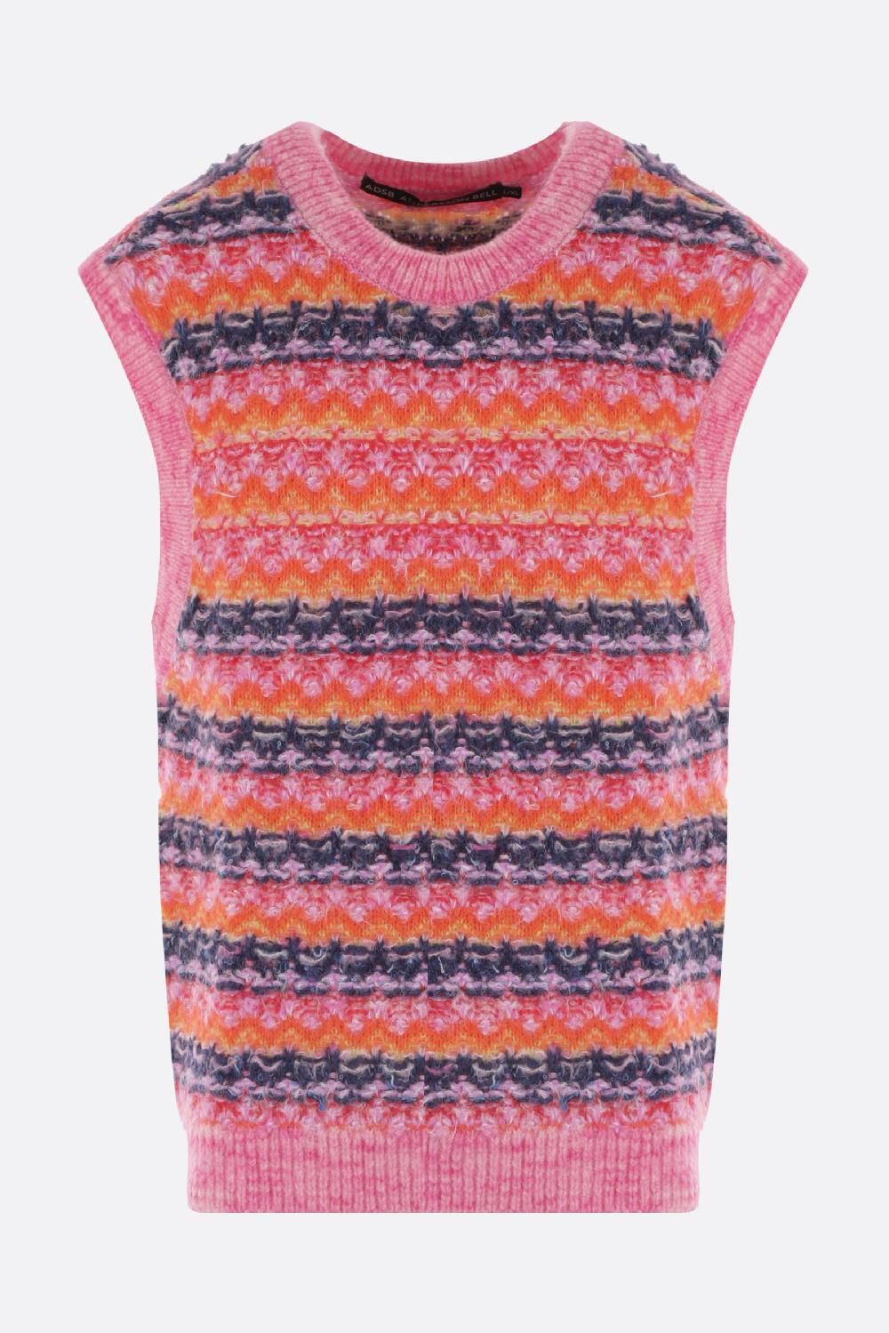 ANDERSSON BELL pullover smanicato Candy in misto lana