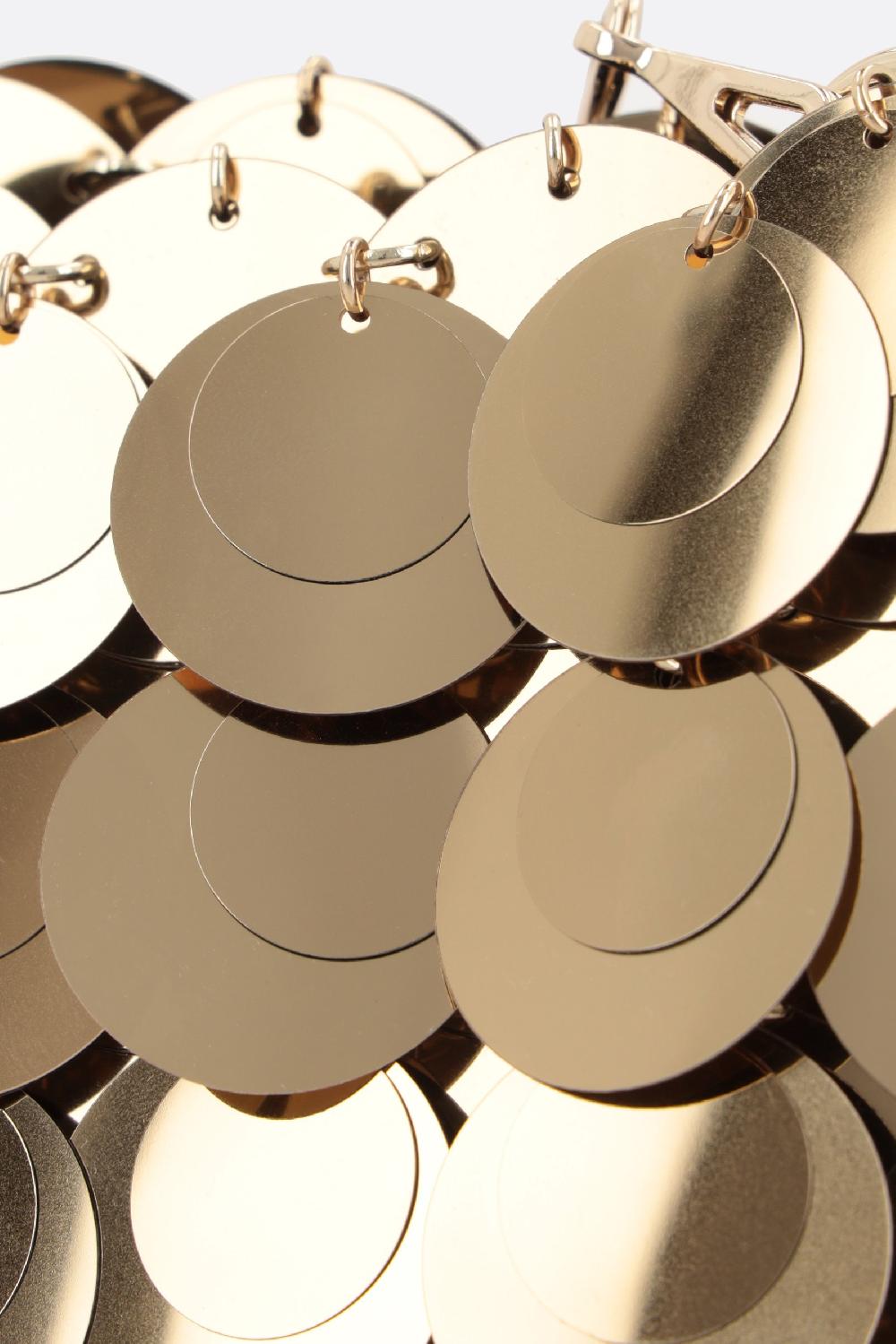 RABANNE Borsa A Spalla Sparkle Nano In Paillettes