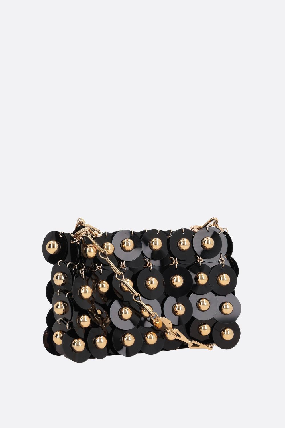 RABANNE Borsa A Spalla Sparkle Nano In Paillettes