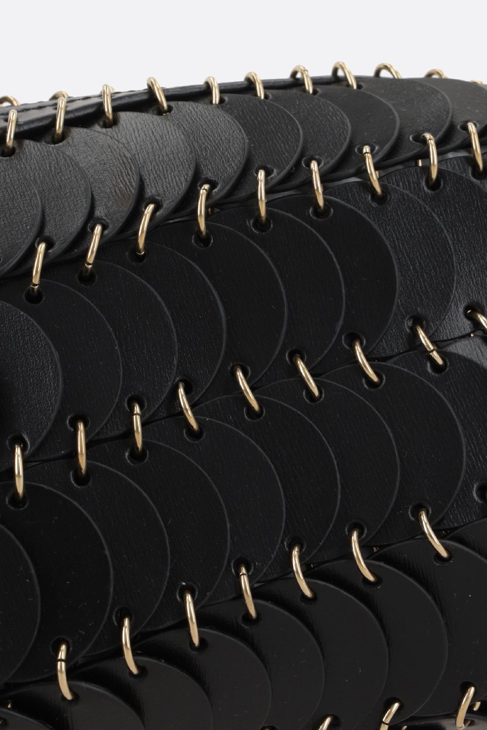 RABANNE Borsa A Tracolla Paco Con Dischi In Pelle