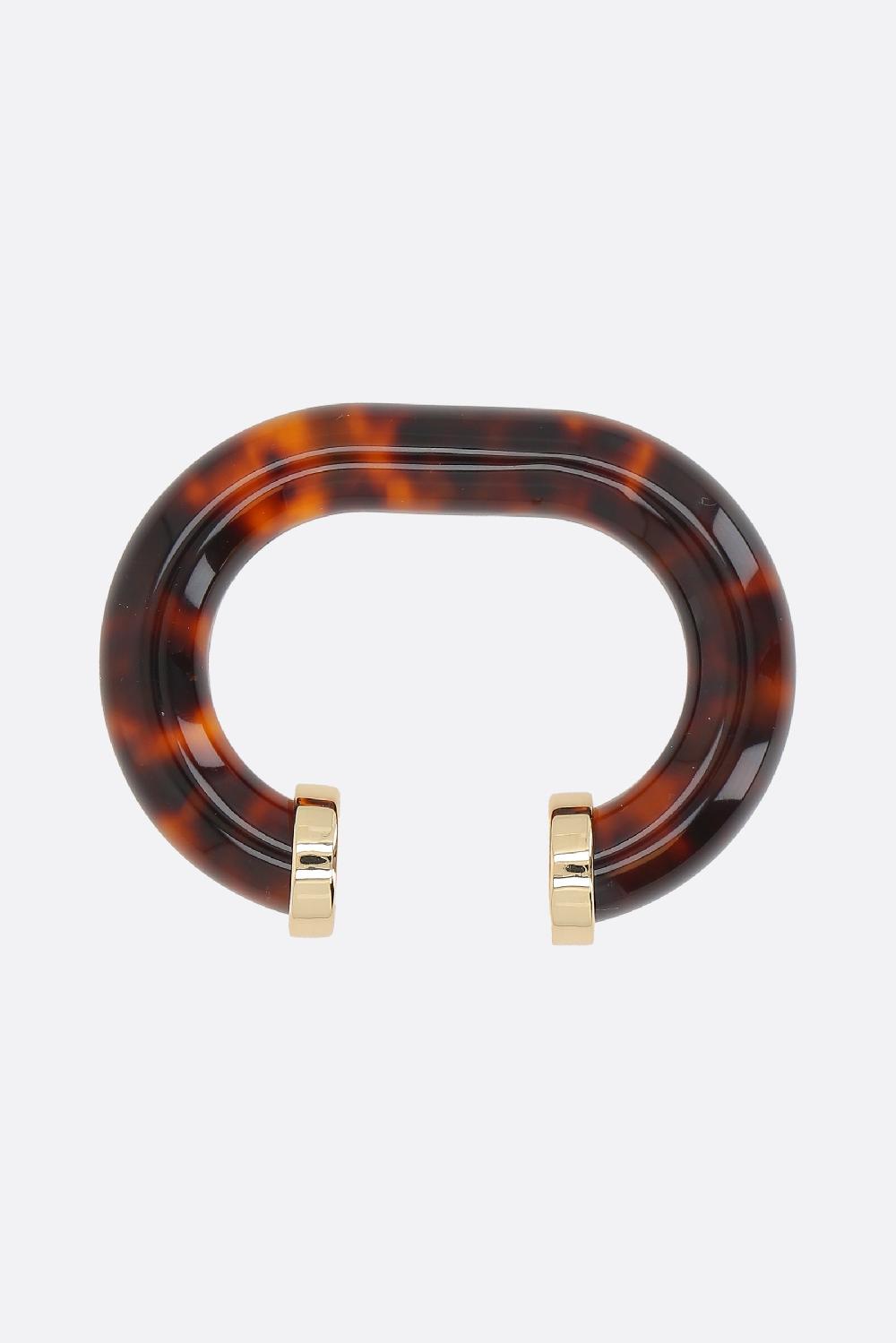 RABANNE Bracciale Rigido In Resina E Ottone