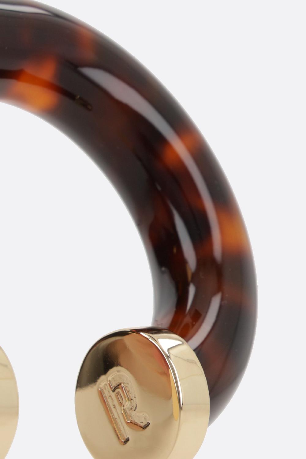 RABANNE Bracciale Rigido In Resina E Ottone