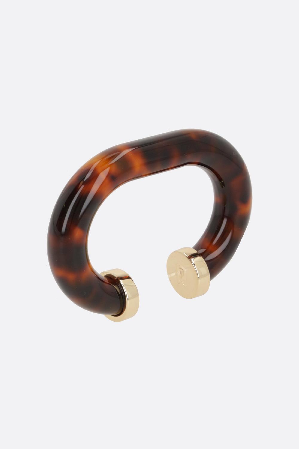 RABANNE Bracciale Rigido In Resina E Ottone