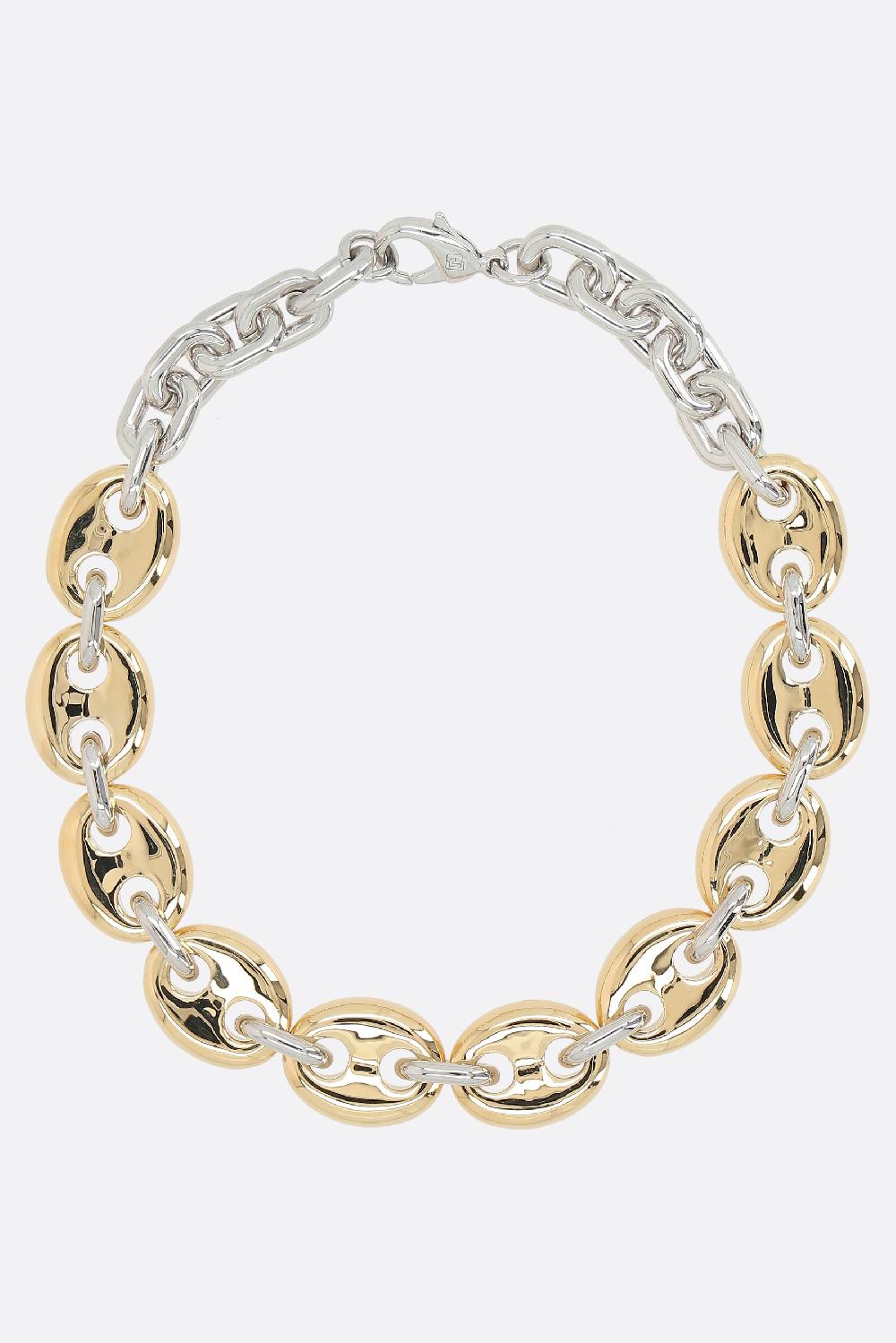 RABANNE collana a catena X Eight in alluminio