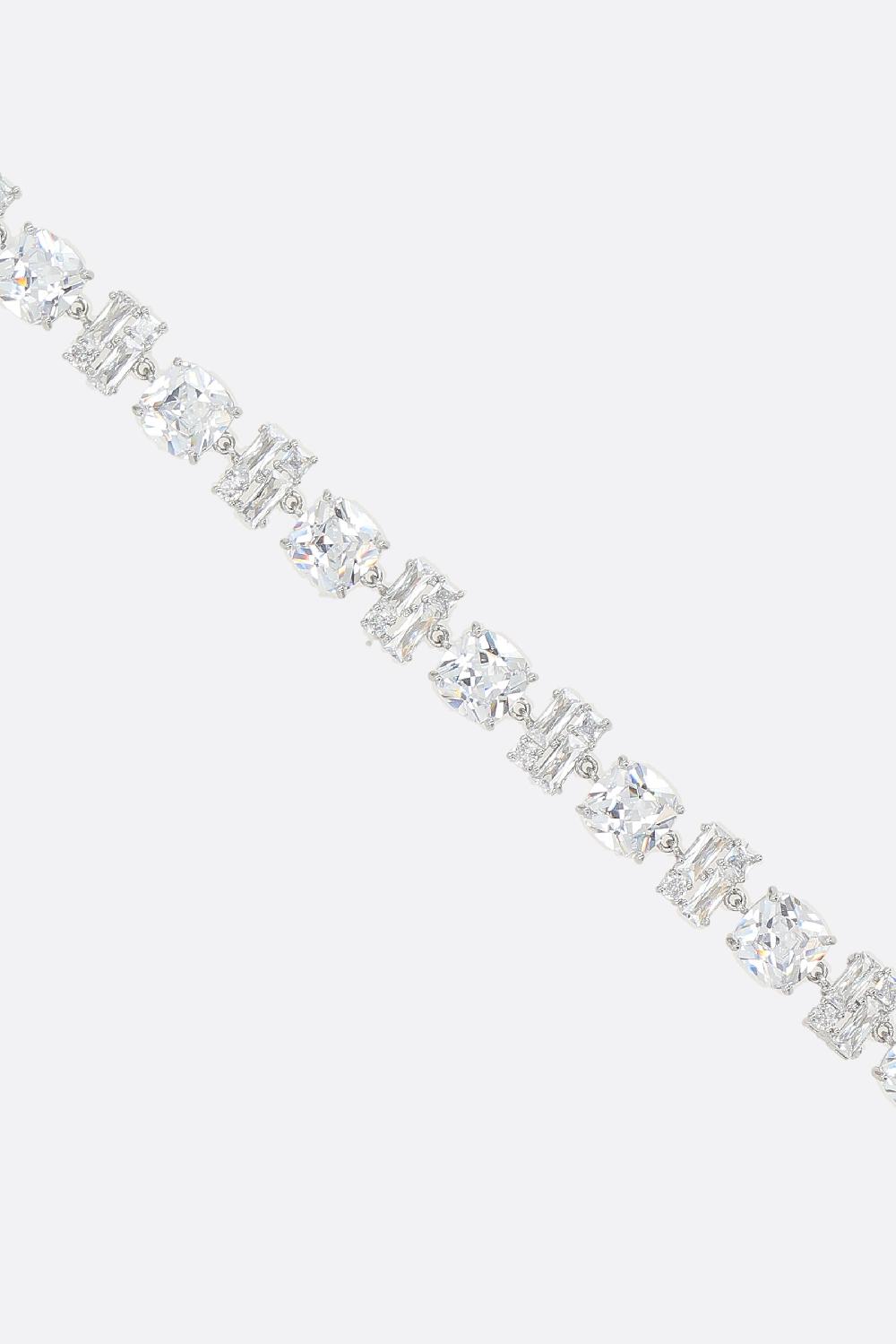 RABANNE Collana Girocollo In Ottone Con Cristalli