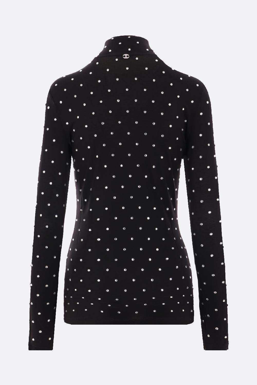 RABANNE Dolcevita In Jersey Stretch Con Cristalli