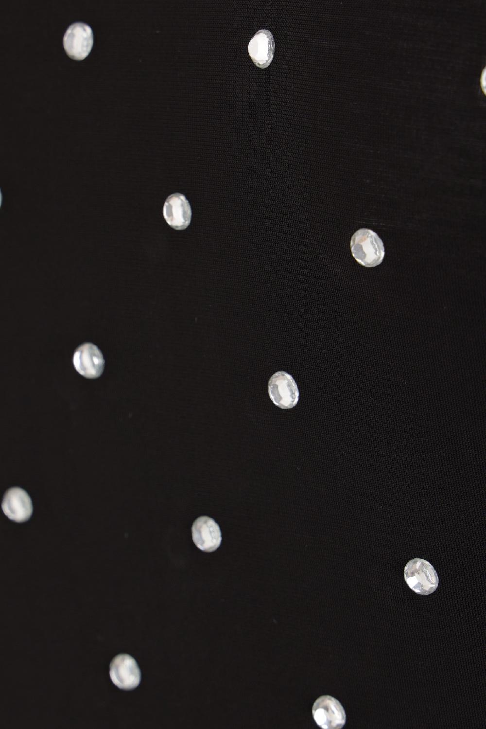 RABANNE Dolcevita In Jersey Stretch Con Cristalli