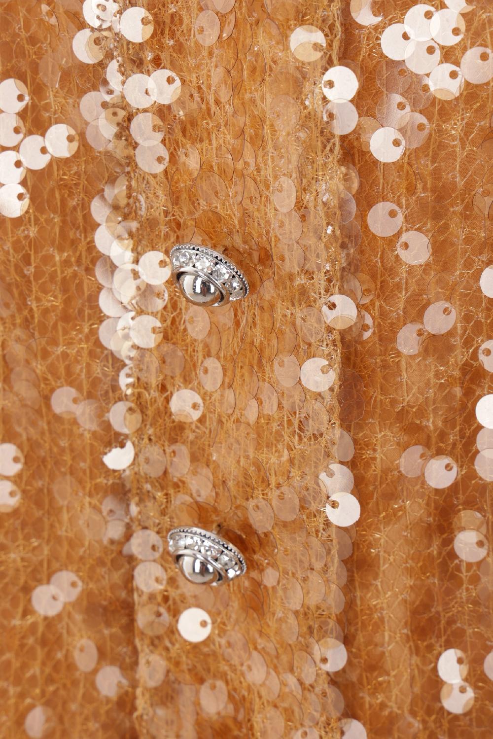 RABANNE Gonna Midi In Rete Con Paillettes