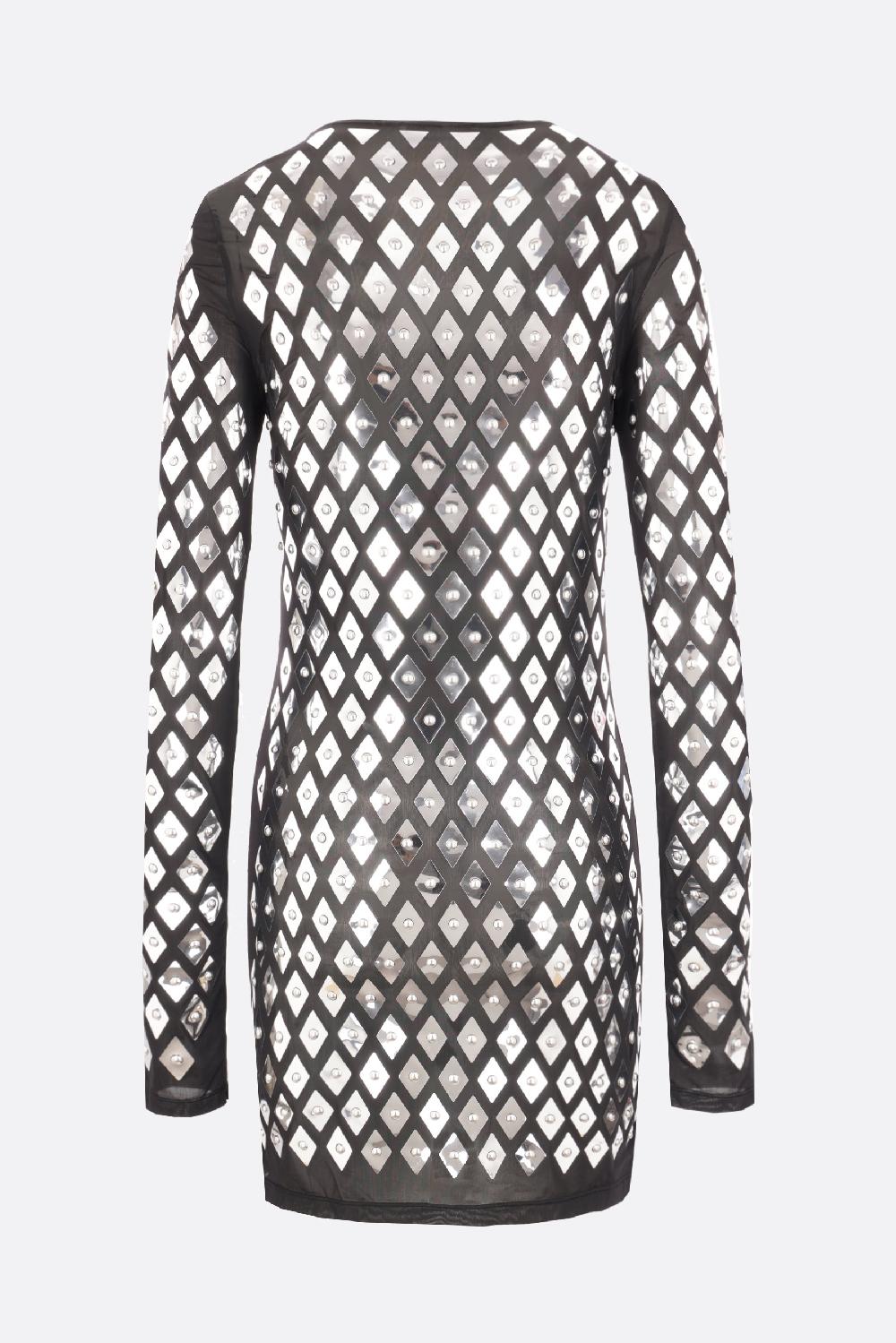 RABANNE Miniabito In Jersey Con Borchie